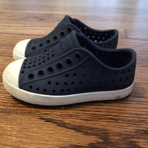 Navy Blue Native shoes size 5